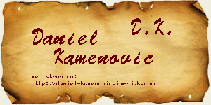 Daniel Kamenović vizit kartica